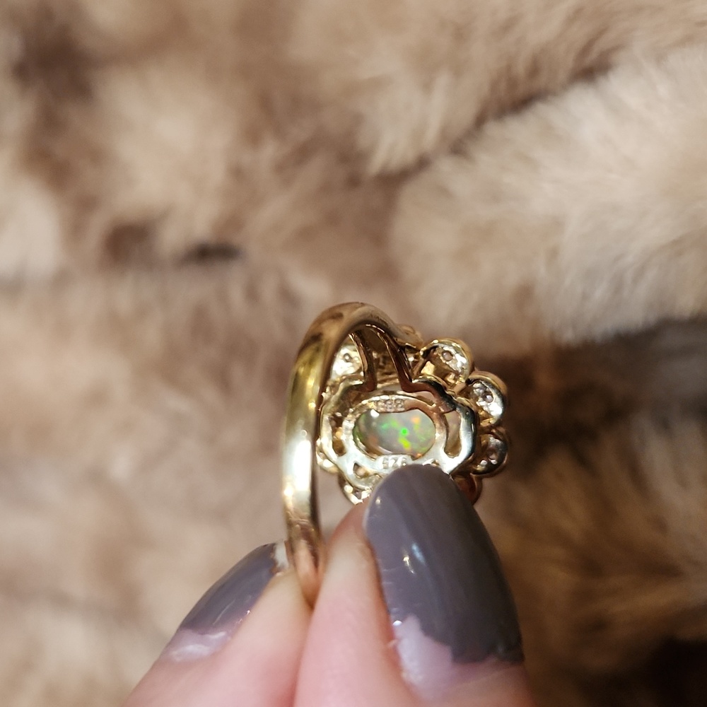 Ethiopian Opal Ring - image 4